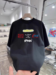 Áo Thun Nam Tay Ngắn in Chữ Cổ Tròn Cotton Phong Cách Hip Hop Dáng Rộng Thoải Mái Thoáng Khí Mùa Hè 2025