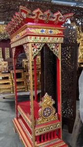 เครื่องบวช บวชพระใหม่ ไม้สัก สูง180ยาว105xลึก50cm ใช้ประกอบพิธีอุปสมบท จัดส่งสำเร็จรูปไม่ต้องประกอบ