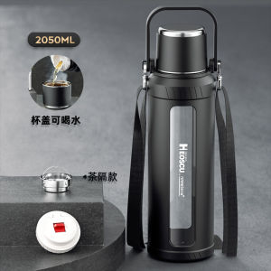 Túi Đựng Nước Thủy Tinh Dung Tích Lớn Chịu Nhiệt Độ Cao Tách Trà Du Lịch Ngoài Trời Xe Hơi Hai Lớp Chống Rơi Nước Lạnh