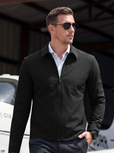 Dragon Tooth | Business Administrative Turn-Down Collar Black Simple and Comfortable Jacket