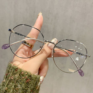 Korean Trendy Anti Blue Light Radiation Glasses for Women Can Be Paired with Eye Protection Flat Frame Glasses