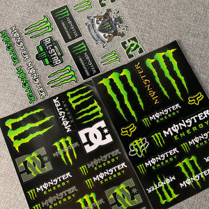 3 Set Monster Energy Stickers and decals for Honda Clcik Wave Pcx Yamaha FORZA Xmax Nmax Grand Filano Accessories