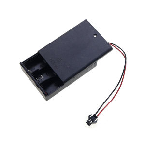 AA Battery Box With Switch AA 3 Slots Battery Holder Case W/ PH2.0 XH2.54 Dupont SM Male Female 5.5x2.1 Plug Terminal Leadwire