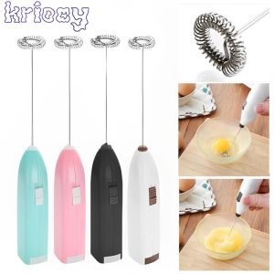 Electric Handheld Egg Beater Household Kitchen Mini Stainless Steel Coffee Milk Tea Blender