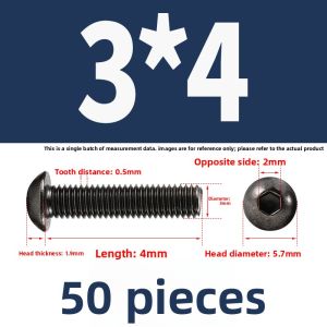 POWER&STRONG | 10.9 Grade Black Nickel Plated Hex Socket Head Cap Screws