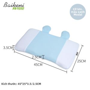 Gối Đúc Trẻ Sơ Sinh Bằng Foam Nhớ Hình Băng Gấm