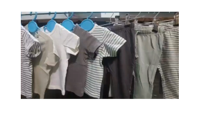 H&M Baby Boy Henley Shirt Style 5-Pack Set / Trouser 5-Pack Set 4 to 6 months