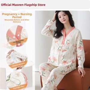 MiiOW | Large Size Maternity Nursing Sleepwear Set With Padding