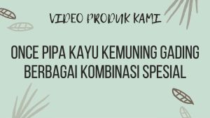 Pipa Kayu Bertuah Kayu Kemuning Gading: Model Ring Spesial & Ukuran 12 cm