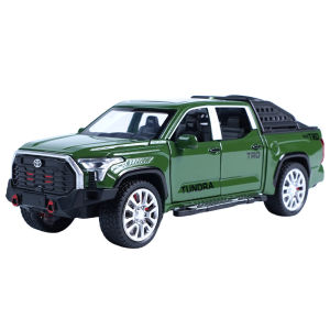 1:32 Scale Toyota Tundra TRD Alloy Car Model Light & Sound Effect Diecast Car Toys for Boys Birthday Gift Kids Toys Car Collection