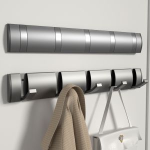 Gray Invisible Hook Entrance Entrance Hook Hanger behind the Door Wall Hanging Punch-Free Bathroom Towels Rack