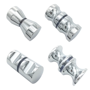 Bathroom Sliding Door Handle Solid Stainless Steel Single Hole Bathroom Handle