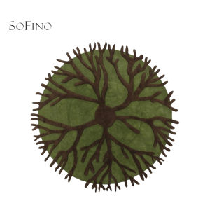 SoFINO | French Retro Green Designer Art Carpet