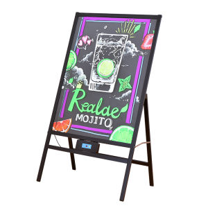 LED Fluorescent Board Advertising Sign Display Stand Commercial Night Stall Entrance Electronic Poster Promotion Writing Board