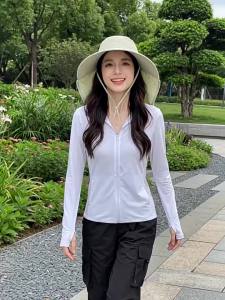 XINGGONGGUAN | Neck Protection Sun Hat for Women One Piece Ice Silk Large Brim