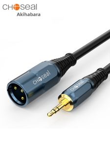 Choseal | 3.5mm to XLR Male Audio Cable for Microphone Live Sound Card Microphone Amplifier