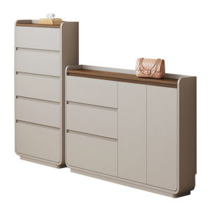 YANGYING | Ultra Slim Wall-Side Wooden Storage Cabinet