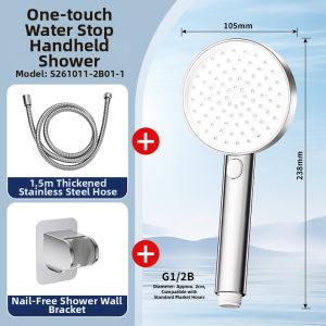 JOMOO | One Touch Start/Stop Water Saving Clog Free High Pressure Shower Set