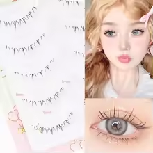 Mi Giả Dưới Mắt Kiểu Ngắn Tự Nhiên Little Flame Màu Nâu 4-7mm Vẽ Tay Tạo Vẻ Mắt Búp Bê Mã W-41