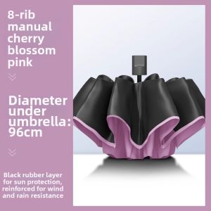 Automatic Folding Reverse Dual-use Sun and Rain Large Umbrella UV Protection