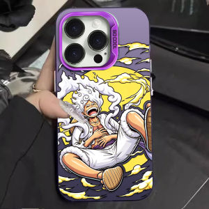 Bandai | Ốp Điện Thoại Anime SUN GOD NIKA Luffy One Piece Dành Cho iPhone 12/13/14/15/16 Pro Max 11/SE 2020 Nhẹ Chống Xước Chất Liệu PC Mờ