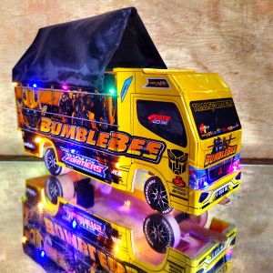 PROMO MINIATUR TRUK OLENG MURAH FULL LAMPU DAN TERPAL MODEL HULK TERBARU
