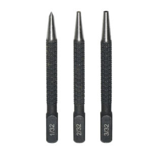 3pcs Nail Punch Set Knurled Body Square Striking Head Punches Tools 1/32 1/16 3/32 96*8 Mm Hand Tools Accessories