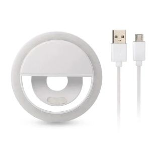 LED Selfie Ring Light USB Charge LED Selfie Fill Light Mobile Phone Photo Video Shooting For iPhone Samsung Xiaomi Realme Tecno