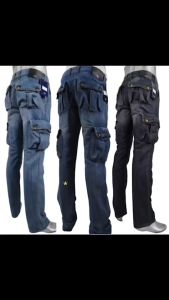 TBJ 503 ขายาวคาร์โก้ยีนส์ชาย (กระดุุม) ผ้ายีนส์เกรดพรีเมี่ยม (ผ้าไม่ยืด) กระเป๋า 6 ใบ ยีนส์ฟอกพิเศษ ไบโอวอช ไบโอบีช ขัดกระดาษทราย ย้อมเคลือบ ขัดด่าง และอื่นๆ นุ่ม, เก๋เท่ห์ 3 สี: สียีนส์สนิม, สียีนส์มิดไนท์, สียีนส์เข้ม, ไซส์ 28"-38