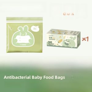 Food Supplement Frozen Grid Silicone Ice Cube Mold Baby Food Supplement Meat Paste Storage Separately Packed Case Baby Solid Food Tools