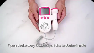 【+ Gel】Baby Fetal Heartbeat Detector Doppler With 250ml Gel Portable Pregnant Baby Ultrasound Heart Rate Monitor Pocket LCD Probe Vascular Doppler Stethoscope