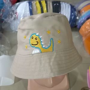Topi Bucket Anak Laki-Laki Kartun Dino Bintang Lucu Murah Usia 1-9 Tahun