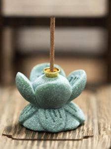 Lotus Platform Incense Holder Creative Chinese Style Sandstone Base Decorative Home Accessories Incense Burner Spiritual Zen