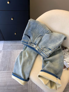 กางเกงยีนส์ทรงหลวมเอวสูง ทรงหลวม ทรงขาตรง ทรงเข้ารูป ทรงเข้ารูป กางเกงยีนส์ผู้หญิง ฤดูหนาว 2025 กางเกงยีนส์ผู้หญิงสไตล์เกาหลี