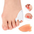 VTTO 2pcs=1pair Hammer Toes Separator Gel Silicone Foot Care Tools Thumb Bunion Corrector Hallux Valgus Protector Orthopedic. 