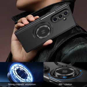 for Samsung Z Fold 7 Case with Screen Protector [Compatible with MagSafe] 360 Rotating Ring Kickstand Hinge Protection Full-Body Shockproof Phone Case for Galaxy Z Fold 6 CaseZ Fold 5 Case