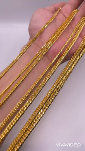 Dây chuyền khoen lật màu vàng chất liệu bằng titan bền đẹp nhiều kích cỡ phù hợp cho cả nam và nữ trangsucmoiluatuoi