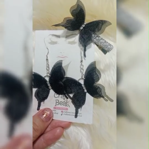 ต่างหูแฮนด์เมด |ต่างหูผีเสื้อ คู่กิ๊บผม |ต่างหูตะขอระย้า |กิ๊บผมผีเสื้อ | เกรดส่งออก |ซื้อสินค้าในร้านครบ200฿❗❗ฟรีของแถม