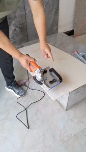 Angle Grinder Stand for Tile 45 Degree Chamfer Cutting 45° Angle Tile Chamfering Tool for Cutting Tile Ceramic