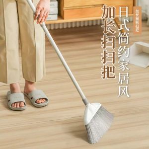 Bristle Sweeper No Brand Stainless Steel Long Handle Soft Bristle Floor Cleaning Tool No Need to Bend Waist for Home Use