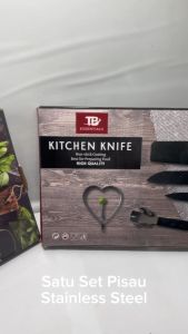 Satu Set Pisau Piso & Peralatan Dapur Estetik