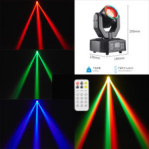 Super Mini Moving Head Beam Light with Aperture and Remote Control DMX512 DJ Disco KTV Bar Christmas Birthday Party Effect Light