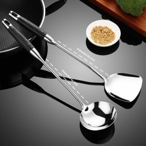 Stainless Steel Heat-resistant Cooking Spoons Set