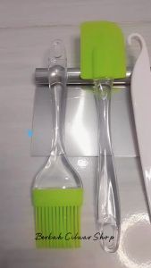Paket Dekorasi Kue Isi 3pcs Scraper Stainless Spatula Kuas Silikon Pisau Pelepas Chiffon Kue Korea