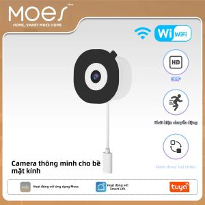 MOES | Camera Cửa Sổ Thông Minh MOES Tuya WiFi 3MP Tầm Nhìn Ban Đêm Màu Sắc Đầy Đủ Lắp Đặt Trên Kính Camera Giám Sát An Ninh Gia Đình