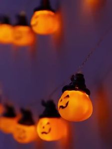 Đèn Dây Bí Ngô Trăng Trang Trí Halloween Hoạt Động Bằng Pin Đèn Treo Hình Ma Dùng Cho Trang Trí Nhà Cửa Tiệc Tùng Trong Nhà Chủ Đề Kinh Dị