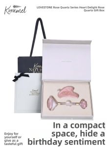 KRRAMEL | Jade Gua Sha Scraper Rose Quartz