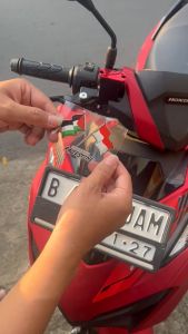 Stiker INDONESIA PALESTINA & Bendera Stand with Palestine FLAG