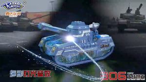 kids educational electric universal tank car toy 360° sound and light music boys and girls