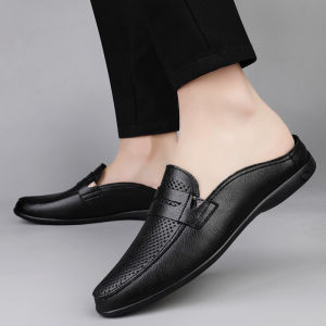 NUDANLAI | Mens Summer Breathable Comfortable Leather Loafer